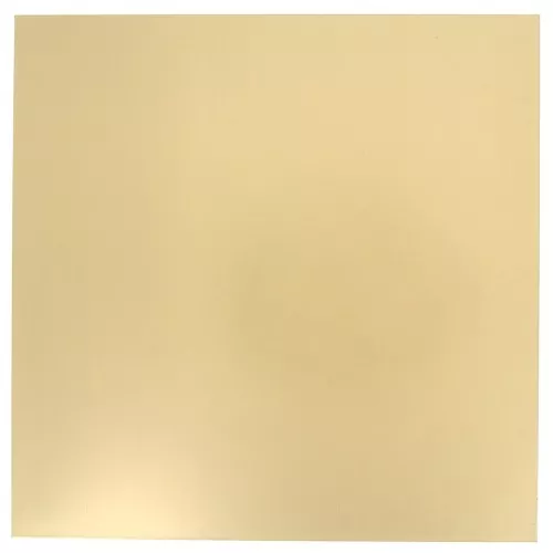 Brass plate 200x200 mm - thickness 0.6 mm - Brass x1