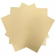 Brass plate 200x200 mm - thickness 0.6 mm - Brass x1
