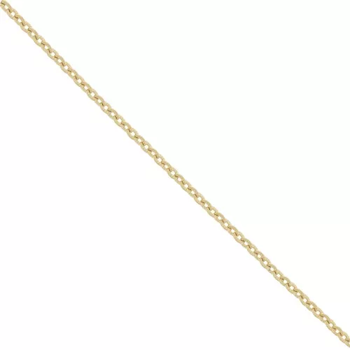 3.1mm Stainless Steel 316L hammered Cable mesh chain - Gold Tone x1m