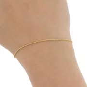 0.9mm Stainless Steel 316L snake Chain - Gold Tone x50cm