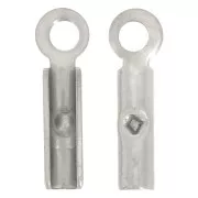 304 stainless steel crimp ends for 1mm cord x4