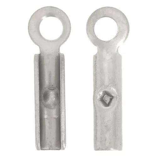 304 stainless steel crimp ends for 1mm cord x4