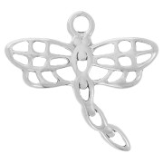 14x15mm Stainless Steel 304L openwork Dragonfly charm x1|raw }}