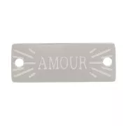 13x5mm 316L stainless steel Rectangular spacer - Amour x1