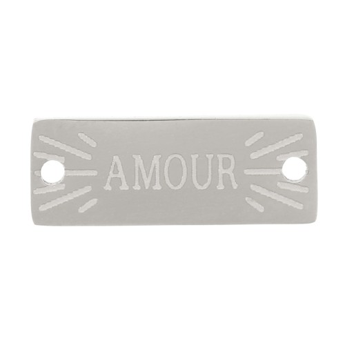 13x5mm 316L stainless steel Rectangular spacer - Amour x1