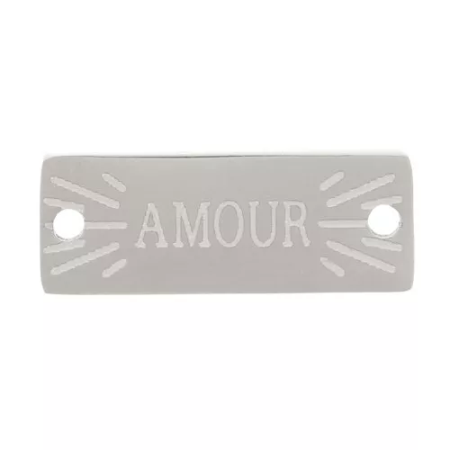 13x5mm 316L stainless steel Rectangular spacer - Amour x1