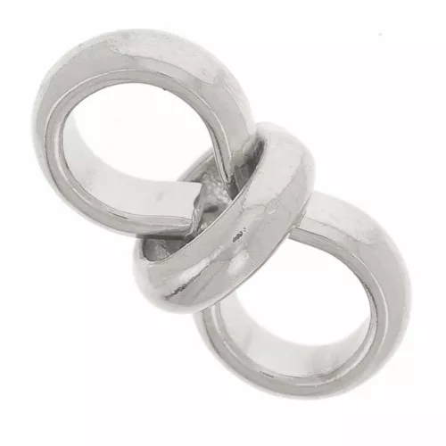 12x6mm 304L stainless steel Double plunger for 4mm cord x1