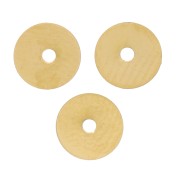 5x0.2mm 304L stainless steel Heishi washer beads - flat disc - Gold x25|raw }}