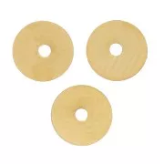 5x0.2mm 304L stainless steel Heishi washer beads - flat disc - Gold x25