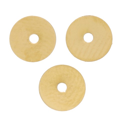 5x0.2mm 304L stainless steel Heishi washer beads - flat disc - Gold x25
