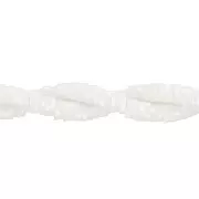 Heishi polymer clay rondelle beads 4x1 mm - Multi White x40cm
