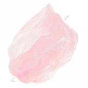 20-30mm irregular rough gemstone bead - rose Quartz x1