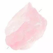 20-30mm irregular rough gemstone bead - rose Quartz x1