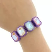 18x13mm Plastic Octagon setting for cabochon 4627 - Turquoise x1