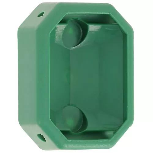 18x13mm Plastic Octagon setting for cabochon 4627 - Dark Green x1