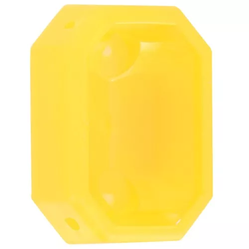 18x13mm Plastic Octagon setting for cabochon 4627 - transparent Yellow x1