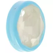 18x13mm Plastic oval setting for cabochon 4120 - Turquoise x1