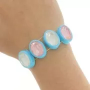 18x13mm Plastic oval setting for cabochon 4120 - Turquoise x1