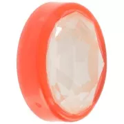 18x13mm Plastic oval setting for cabochon 4120 - transparent Hyacinth x1