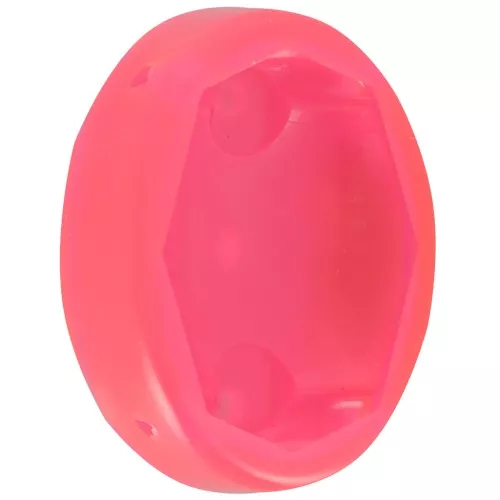 18x13mm Plastic oval setting for cabochon 4120 - Transparent neon pink x1