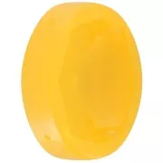 18x13mm Plastic oval setting for cabochon 4120 - transparent Yellow x1