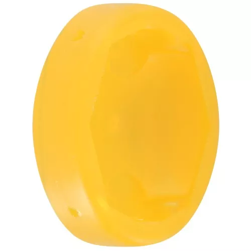 18x13mm Plastic oval setting for cabochon 4120 - transparent Yellow x1