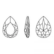 30x20mm PureCrystal 4327 Pear Fancy Stone - Crystal Linen Ignite x1