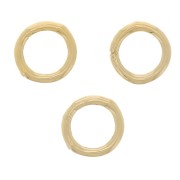4x0.65mm Gold filled Closed jump rings x10