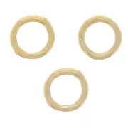 4x0.65mm Gold filled Closed jump rings x10