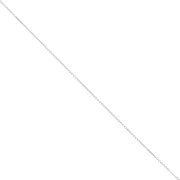 1.3mm 925 Sterling Silver alternated cable chain (1x1) x50cm