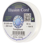 0.50mm Invisible nylon cord - illusion cord - Griffin - Transparent x50m