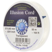 0.60mm Invisible nylon cord - illusion cord - Griffin - Transparent x50m|raw }}