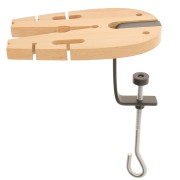 15x10cm Pre-cut wooden dowel with steel vice x1