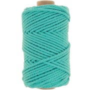 3mm Macrame Cotton Cord Spool - Emerald x50m