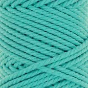 3mm Macrame Cotton Cord Spool - Emerald x50m