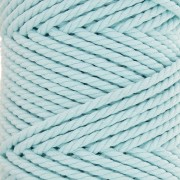 3mm Spool of cotton cord for macramé - Celeste x50m