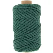 Bottle green - 3mm Macrame Cotton Cord Spool - Bottle Green x50m 3mm Macrame Cotton Cord Spool - Bottle Green x50m