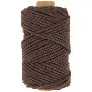3mm Macrame Cotton Cord Spool - Chocolate x50m