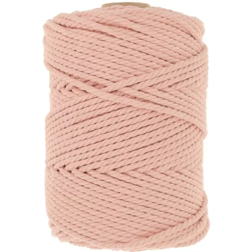 3mm Macramé Cotton Cord Spool - Salmon x100m