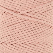 3mm Macramé Cotton Cord Spool - Salmon x100m