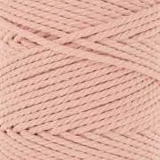 3mm Macramé Cotton Cord Spool - Salmon x100m
