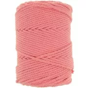3mm Macrame Cotton Cord Spool - Caramel Pink x100m
