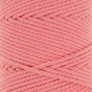 3mm Macrame Cotton Cord Spool - Caramel Pink x100m