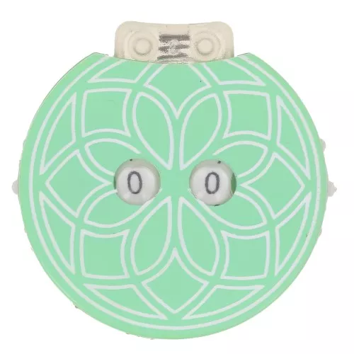 4cm Clicky manual row counter - Knitpro - Light green - White x1