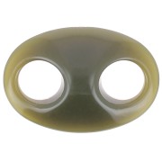 32x23mm Acrylic coffee bean link - Khaki x1|raw }}