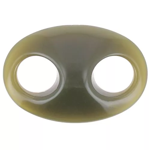 32x23mm Acrylic coffee bean link - Khaki x1