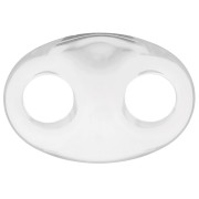 32x23mm Acrylic coffee bean link - Transparent x1|raw }}