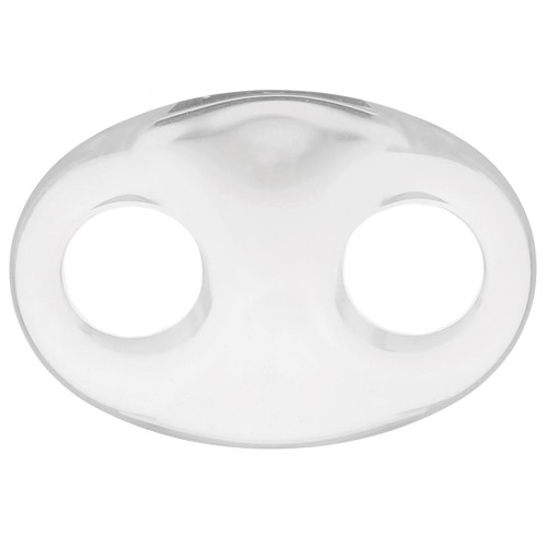 32x23mm Acrylic coffee bean link - Transparent x1