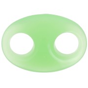 32x23mm Acrylic coffee bean link - Mint x1