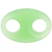 32x23mm Acrylic coffee bean link - Mint x1